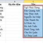 Cách tách họ và tên thành cột riêng trong Excel đơn giản ádasfđfsdfs